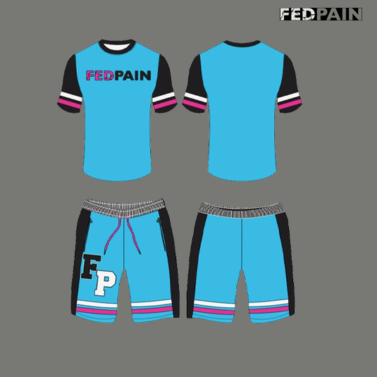 Fedpain Summer Sets Blue, Red & Black
