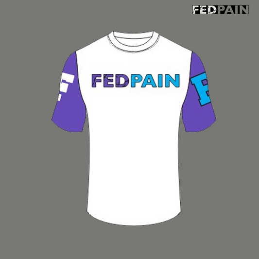 Fedpain Summer Sets All White, Purple & Baby Blue Style 3