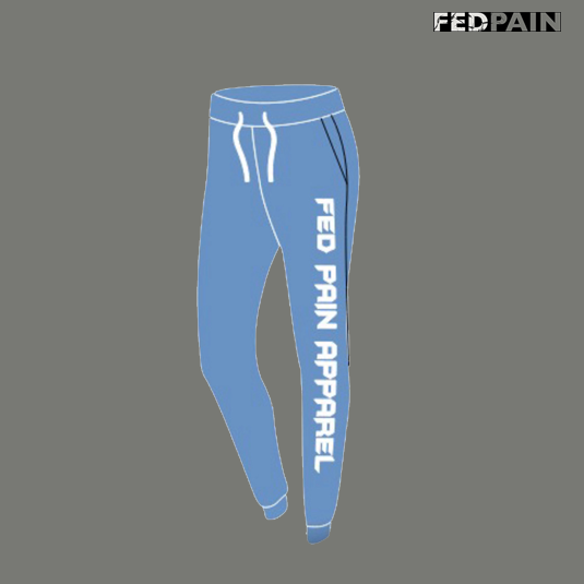 FedPain Tracksuit Light Blue & White