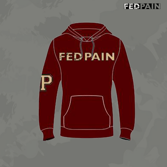 FedPain Tracksuit Burgundy & Cream