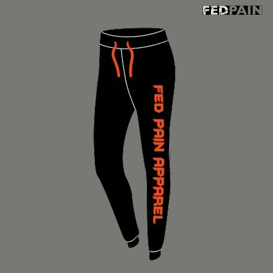 FedPain Tracksuit Black & Orange
