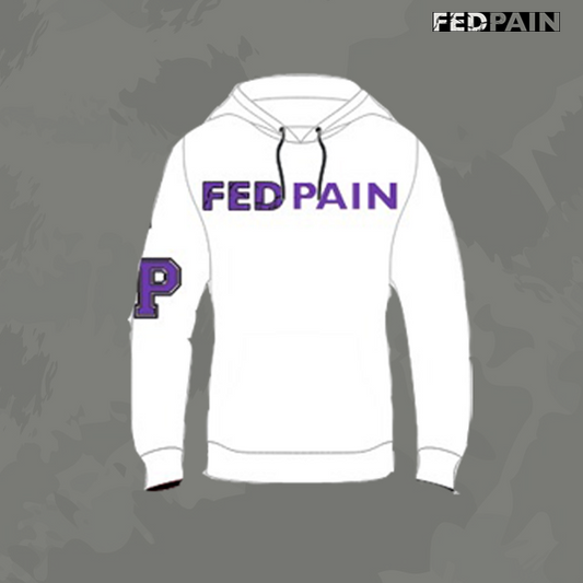 FedPain Tracksuit White & Purple