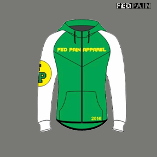FedPain Tracksuit Green, White and Yellow
