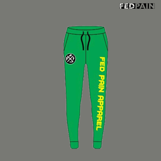 FedPain Tracksuit Green, White and Yellow
