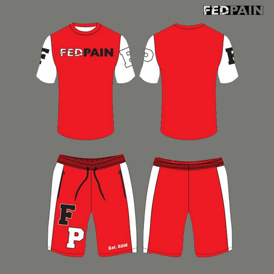 Fedpain Summer Sets Red, White & Black Style 2