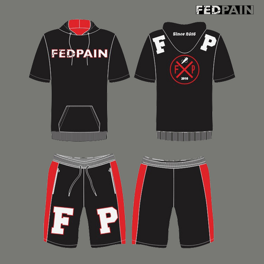 Fedpain Summer Sets Red, Black & White