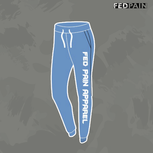 FedPain Tracksuit Light Blue & White