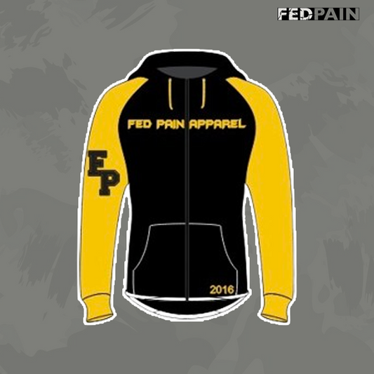 FedPain Tracksuit Black & Yellow