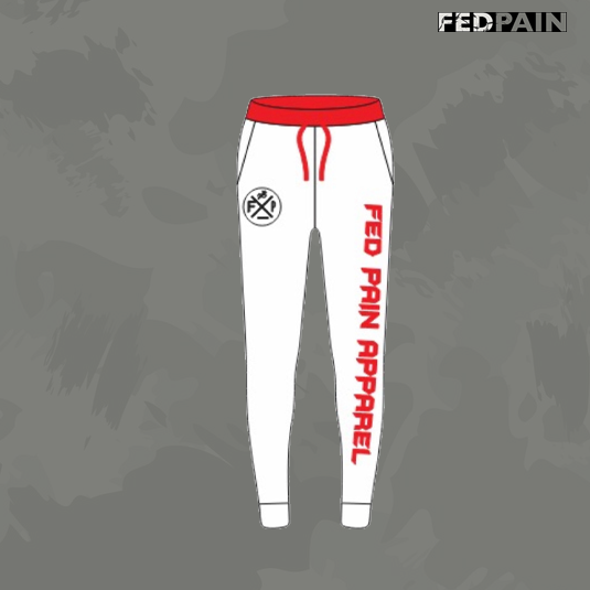 FedPain Tracksuit White & Red