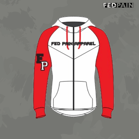 FedPain Tracksuit White & Red