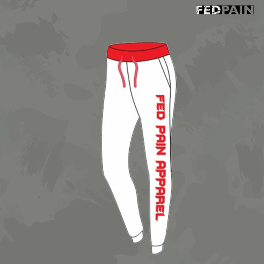 FedPain Tracksuit White & Red