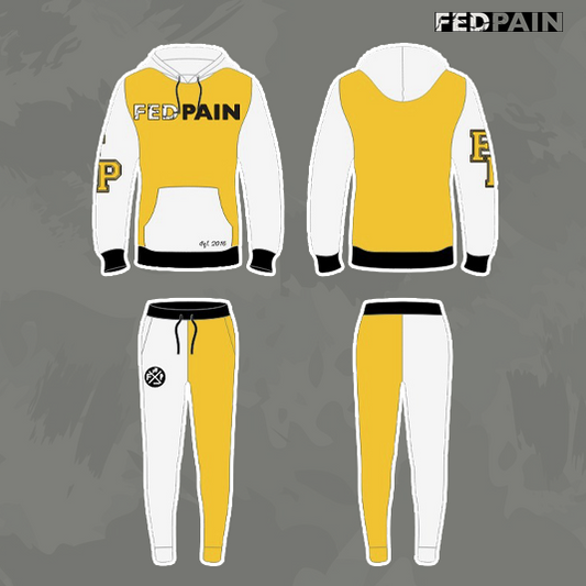 FedPain Tracksuit Yellow & White