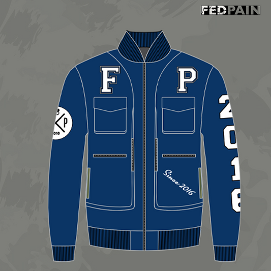 Fedpain Bomber Navy Jacket