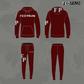 FedPain Tracksuit Red Burgundy