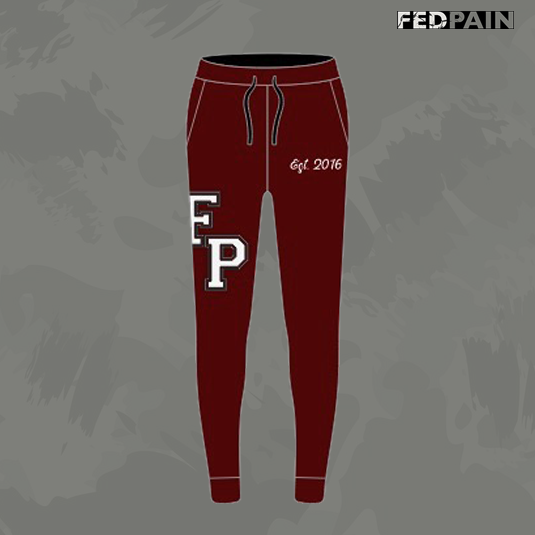 FedPain Tracksuit Red Burgundy