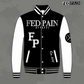 Fedpain Varsity Letterman Jacket Black & White