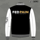 Fedpain Varsity Letterman Jacket White & Black, Gold