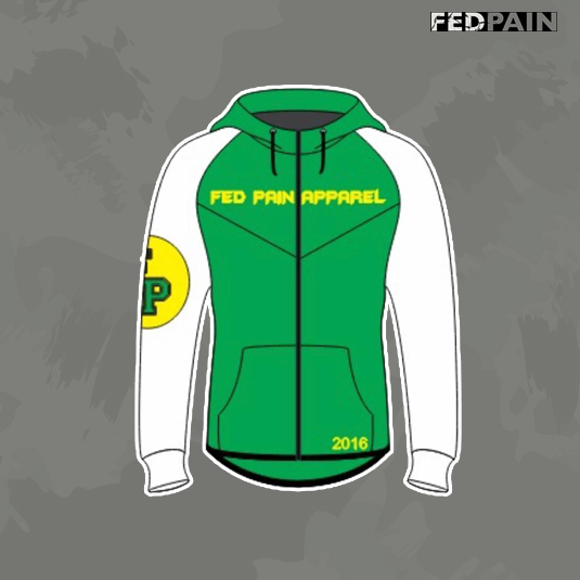 FedPain Tracksuit Green, White and Yellow