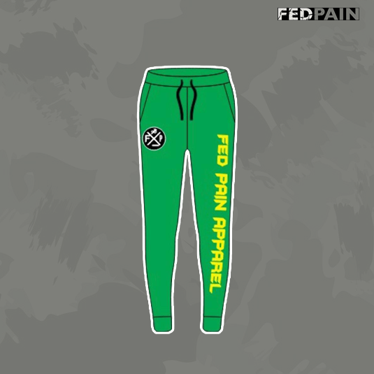 FedPain Tracksuit Green, White and Yellow