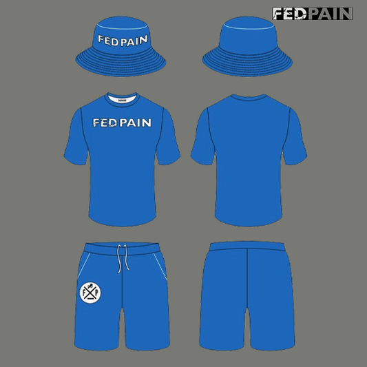 Fedpain Summer Soild Sets with Hat