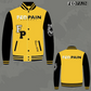 Fedpain Varsity Letterman Jacket Yellow & Black